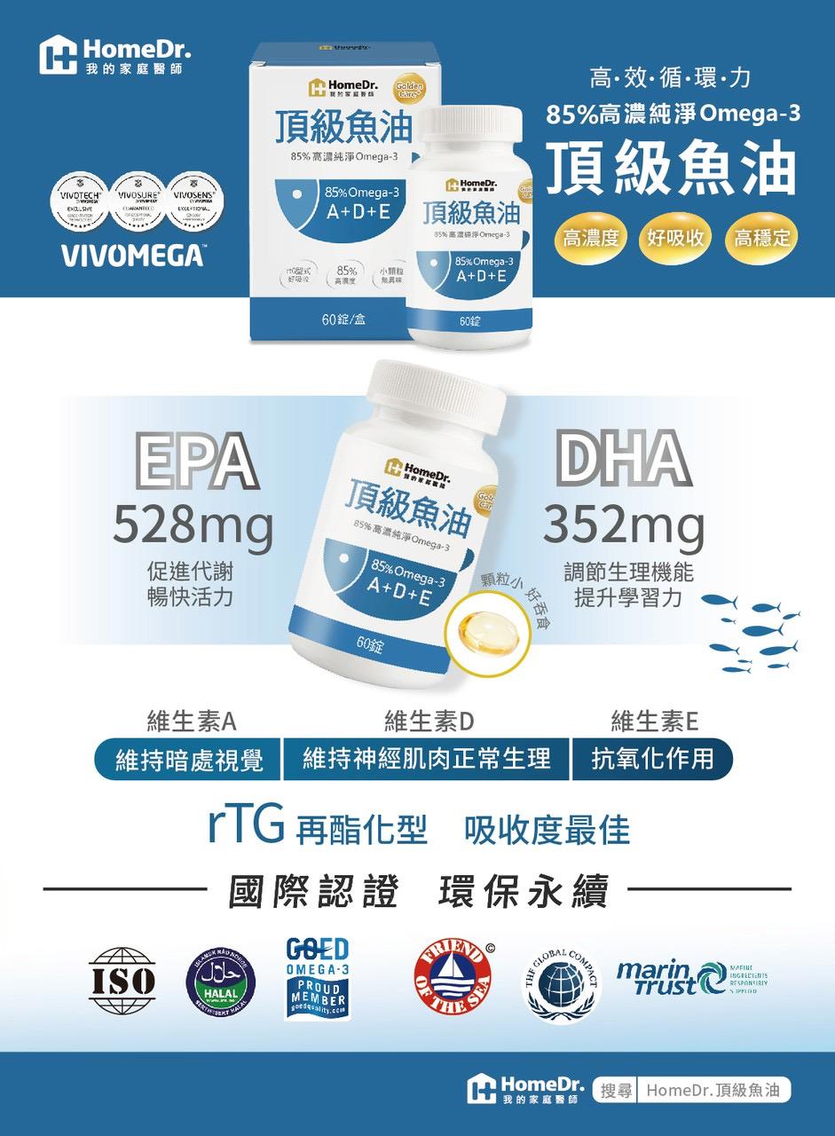 吃魚油的好處&#128313;護心血管，降血壓血脂&#128313;﻿﻿降低發炎，預防慢性疾病&#128313;﻿﻿視力保健，維持清晰、減少乾澀 &#128313;協助減肥，配合飲食和運動，可減輕體重&#128313;﻿﻿養顏護膚，減少皮膚癢、預防曬黑和曬傷&#128313;顧腦鎮靜，提升記憶力、減少憂鬱症狀﻿﻿&#128313;護肝減脂，可減緩非酒精性脂肪肝症狀&#128313;﻿﻿減輕過敏，孕婦補充可預防嬰幼兒哮喘&#128313;﻿﻿治療痛經，減輕女性月經疼痛